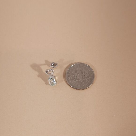 Aquamarine Earrings in Sterling Silver - Picture 6 of 6